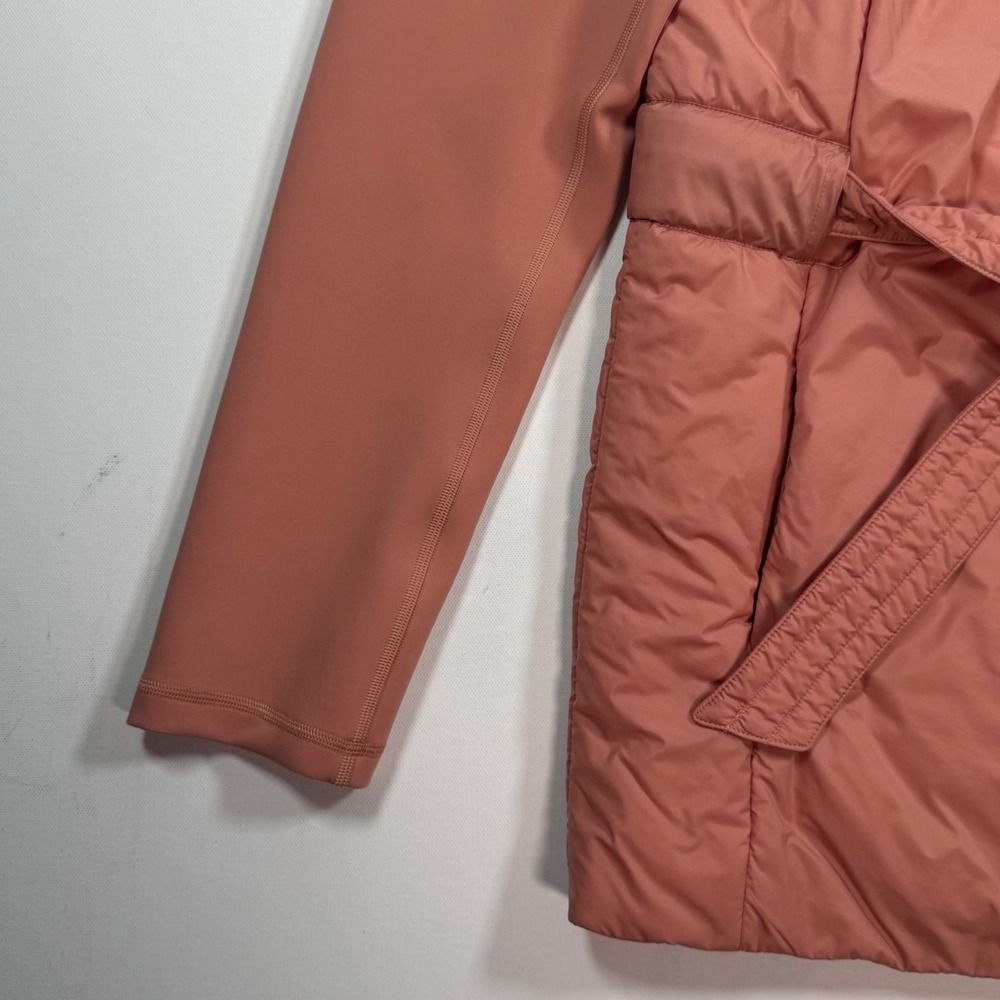 Lululemon Cloudscape Wrap Jacket PrimaLoft Insulated Belted Terracotta Pink S - Picture 3 of 12